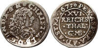 GERMANY (Schleswig-Holstein-Gottorp) 1⁄16 Thaler Christian Albert -