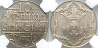 FREE CITY OF DANZIG 10 Pfennige PROOF -