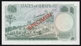 Non daté JERSEY - 10 POUNDS - SPECIMEN