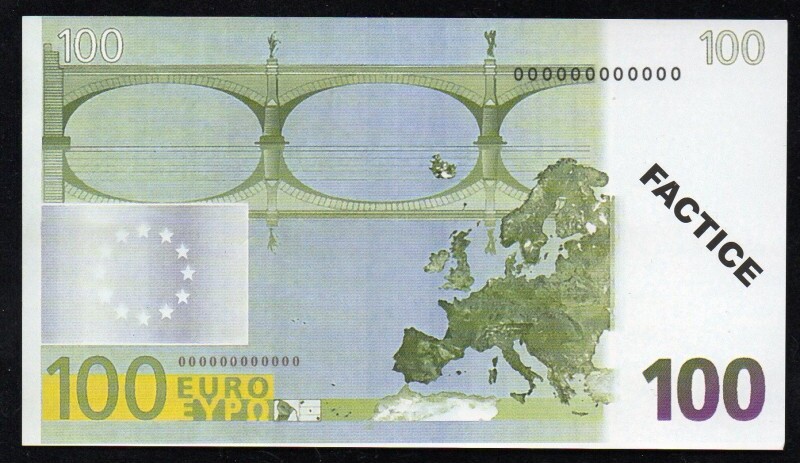 BILLET FACTICE - 100 EURO