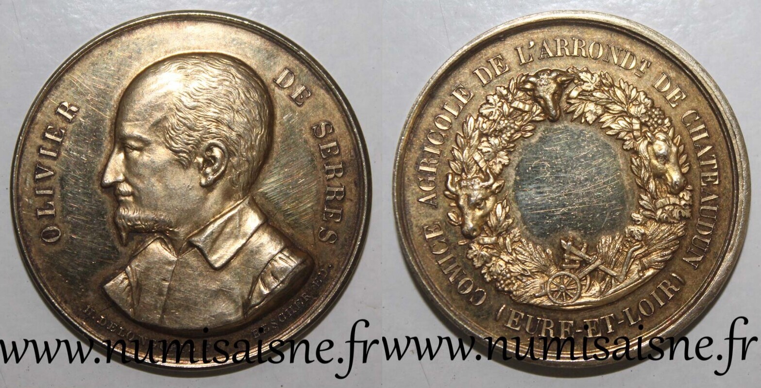 France Napoléon III - Médaille Cuivre, Exp. de Châlons sur Marne - 1861