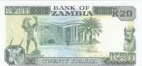 Zambie 20 Kwacha ZAMBIE - PICK 39 b - 20 KWACHA - 1989-91 - NEUF -