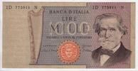 Italie 1.000 Lire ITALIE - PICK 101 a - 1 000 LIRE - 25.3.1969 - TRES TRES BEAU A SUPERBE -