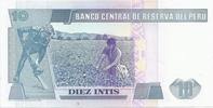 Pérou 10 Intis 1987 PEROU - PICK 129 - 10 INTIS - 26.06.1987  2,50 EUR  + 3,20 EUR frais d'envoi