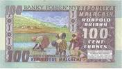 Madagascar 100 Francs MADAGASCAR - PICK 63 - 100 FRANCS - NON DATE -