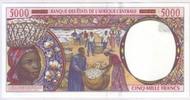 Gabon 5.000 Francs BEAC/GABON - PICK 404 l - 5 000 FRANCS - NON DATE - NEUF -