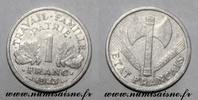 France 1 Franc GADOURY 471 - 1 FRANC 1944 B - Beaumont le Roger - TYPE BAZOR - KM 902 -