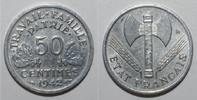 France 50 Centimes GADOURY 425 - 50 CENTIMES 1942 TYPE BAZOR - KM 914 -