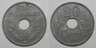 France 20 Centimes GADOURY 321 - 20 CENTIMES 1941 - TYPE 20 - KM 900 -