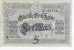 France 5 Mark 68100 - MULHOUSE (MULHAUSEN) - 5 MARK 15/10/1918 - SUP -