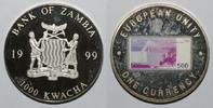 Zambie 1.000 Kwacha ZAMBIE - KM 133 - 1000 KWACHA 1999 - BILLET DE 500 EURO -