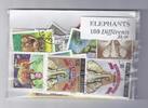 Lot de timbres LOT DE 100 TIMBRES ÉLÉPHANTS -