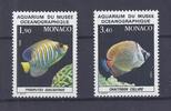 Monaco Lot de timbres MONACO - 1985 - 2 TIMBRES - AQUARIUM DU MUSEE OCEANOGRAPHIQUE - POISSONS -