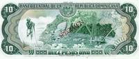 République dominicaine 10 Pesos oro REPUBLIQUE DOMINICAINE - PICK 119 - 10 PESOS ORO - 1978 - SPECIMEN - NEUF -