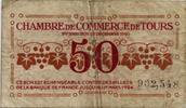 France 50 Centimes 37 - TOURS - CHAMBRE DE COMMERCE - 50 CENTIMES 1920 - TRES BEAU -