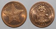 Bahamas 1 Cent BAHAMAS - KM 59a - 1 CENT 1990 - Étoile de mer - SPL -
