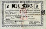 France 2 Francs 80 - AMIENS - CHAMBRE DE COMMERCE - 2 FRANCS 1920 -