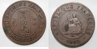 Indochine 1 Cent INDOCHINE - KM 1 - 1 CENT 1892 A - Paris -