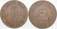 Indochine 1 Cent INDOCHINE - KM 1 - 1 CENT 1892 A - Paris -