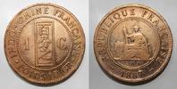 Indochine 1 Cent INDOCHINE - KM 1 - 1 CENT 1887 A - Paris -
