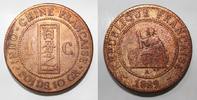 Indochine 1 Cent INDOCHINE - KM 1 - 1 CENT 1889 A - Paris -