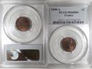 France 1 Centime GADOURY 84 - 1 CENTIME 1848 A Paris TYPE DUPRE - KM 754 - PCGS MS 65 BN -