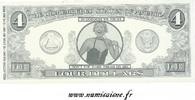Etats-Unis 4 Dollars ÉTATS UNIS - 4 DOLLARS 1996 - THE DISMENBERED STATES OF AMERICA - BILLET FANTAISIE -