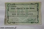 France 5 Francs 02 - LAON - BON DE 5 FRANCS 1915 - CAISSE D'EPARGNE -