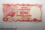 Indonésie 100 Rupiah 1984 INDONESIE - PICK 122 b - 100 RUPIAH - 1984 SS+ 2,50 EUR  + 3,20 EUR frais d'envoi