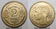 France 2 Francs GADOURY 535a - 2 FRANCS 1941 - TYPE MORLON - 4 OUVERT - KM 886 -