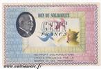 France 100 Francs BON DE SOLIDARITÉ - 100 FRANCS 1941 - 1942 - TYPE PÉTAIN -