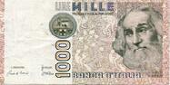 Italie 1.000 Lire ITALIE - PICK 109 a - 1 000 LIRE - 06/01/1982 -