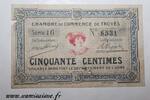 France 50 Centimes 10 - TROYES - 50 CENTIMES 1921 - 01.01 - CHAMBRE DE COMMERCE - DV -