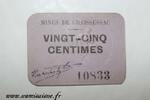 France 25 Centimes 34 - GRAISSESSAC - 25 CENTIMES - MINES - DV -