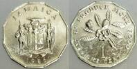 Jamaique 1 Cent JAMAÏQUE - KM 64 - 10 CENT 1986 - FLEUR DE L'AKI -