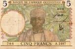 Afrique occidentale française 5 Francs AFRIQUE OCCIDENTALE FRANCAISE - PICK 21 - 5 FRANCS - 15/03/1937 -