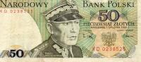 Pologne 50 Zlotych POLOGNE - PICK 142 c - 50 ZLOTYCH - 01/12/1988 -