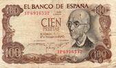 Espagne 100 Pesetas ESPAGNE - PICK 152 a - 100 PESETAS - 17/11/1970 -