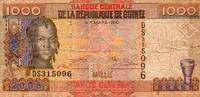 Guinée 1.000 Francs GUINEE - PICK 40 - 1.000 FRANCS - 2006 -