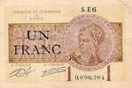 France 1 Franc 75 - PARIS - 1 FRANC 1919 - CHAMBRE DE COMMERCE DE PARIS -