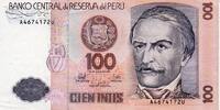 Pérou 100 Intis 1987 PEROU - PICK 133 - 100 INTIS - 26/06/1987  2,50 EUR  + 3,20 EUR frais d'envoi