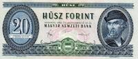 Hongrie 20 Forint HONGRIE - PICK 169 g - 20 FORINT - 30/09/1980 -