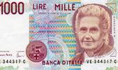 Italie 1.000 Lire ITALIE - PICK 114 c - 1 000 LIRE - 03/10/1990 -