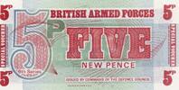 Grande-Bretagne 5 New Pence GRANDE BRETAGNE - PICK M44 - 5 NEW PENCE - BRITISH ARMED FORCES - NON DATÉ (1972) -