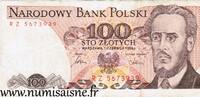 Pologne 100 Zlotych POLOGNE - PICK 143 e - 100 ZLOTYCH - 01/06/1986 -
