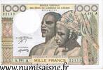 Côte d'Ivoire 1.000 Francs B C E A O - COTE D'IVOIRE - PICK 103 am - 1 000 FRANCS 1978 -