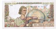 France 10.000 Francs FAY 50/71 - 10000 FRANCS GENIE FRANCAIS - 01/07/1954 - PICK 132 -