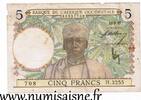 Afrique occidentale française 5 Francs AFRIQUE OCCIDENTALE FRANCAISE - PICK 21 - 5 FRANCS - 12/08/1937 -