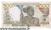 Afrique occidentale française 500 Francs AFRIQUE OCCIDENTALE FRANCAISE - PICK 41 - 500 FRANCS - 06/01/1948 -