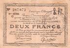 France 2 Francs 59 - DOUAI - BON POUR DEUX FRANCS - 22/05/1916 -
